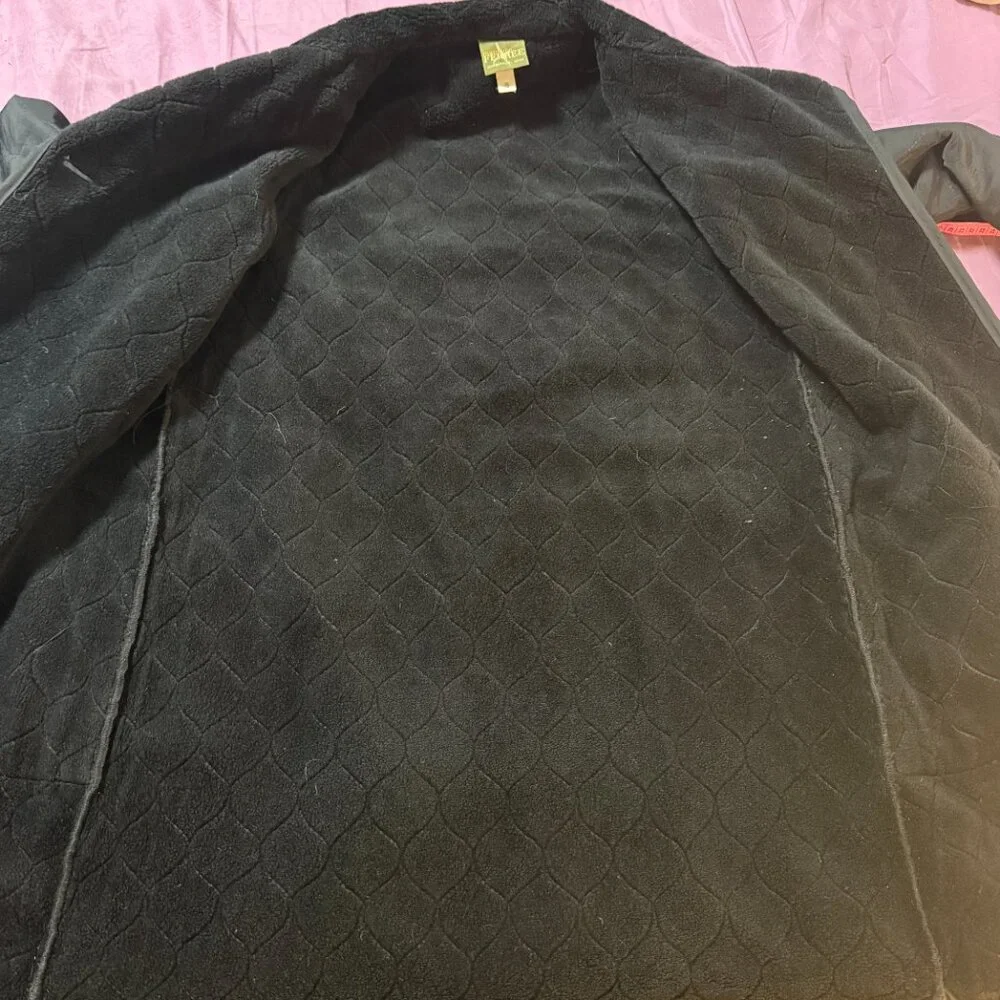 Maralyce Ferree Scarborough, Maine black button-down textured coat size small - Picture 7 of 10